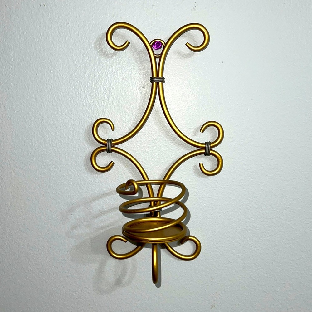 Two Votive Candle Wall Sconces